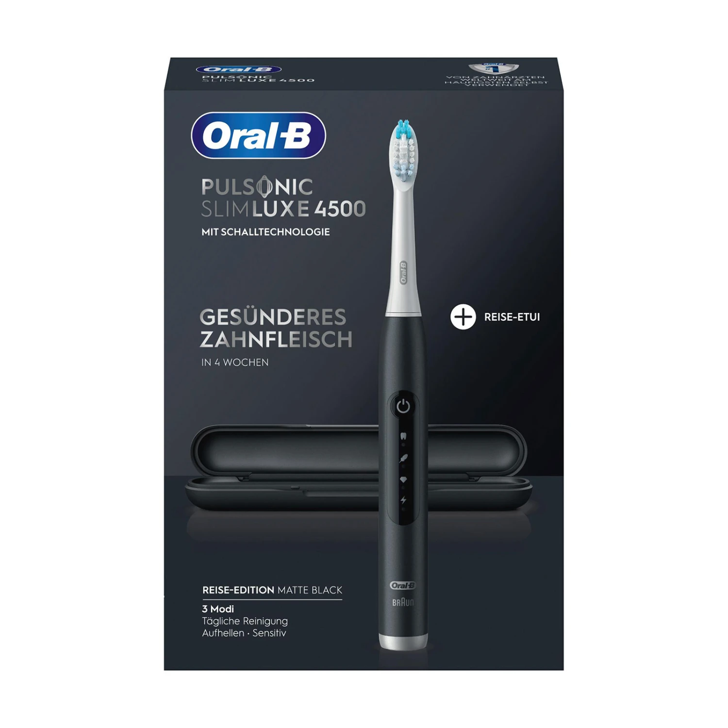Oral B Oral-B Pulsonic Slim Luxe 4500 Schwarz Zahnbürste 3 Oral B Oral-B Pulsonic Slim Luxe 4500 Schwarz Zahnbürste – Bild 3