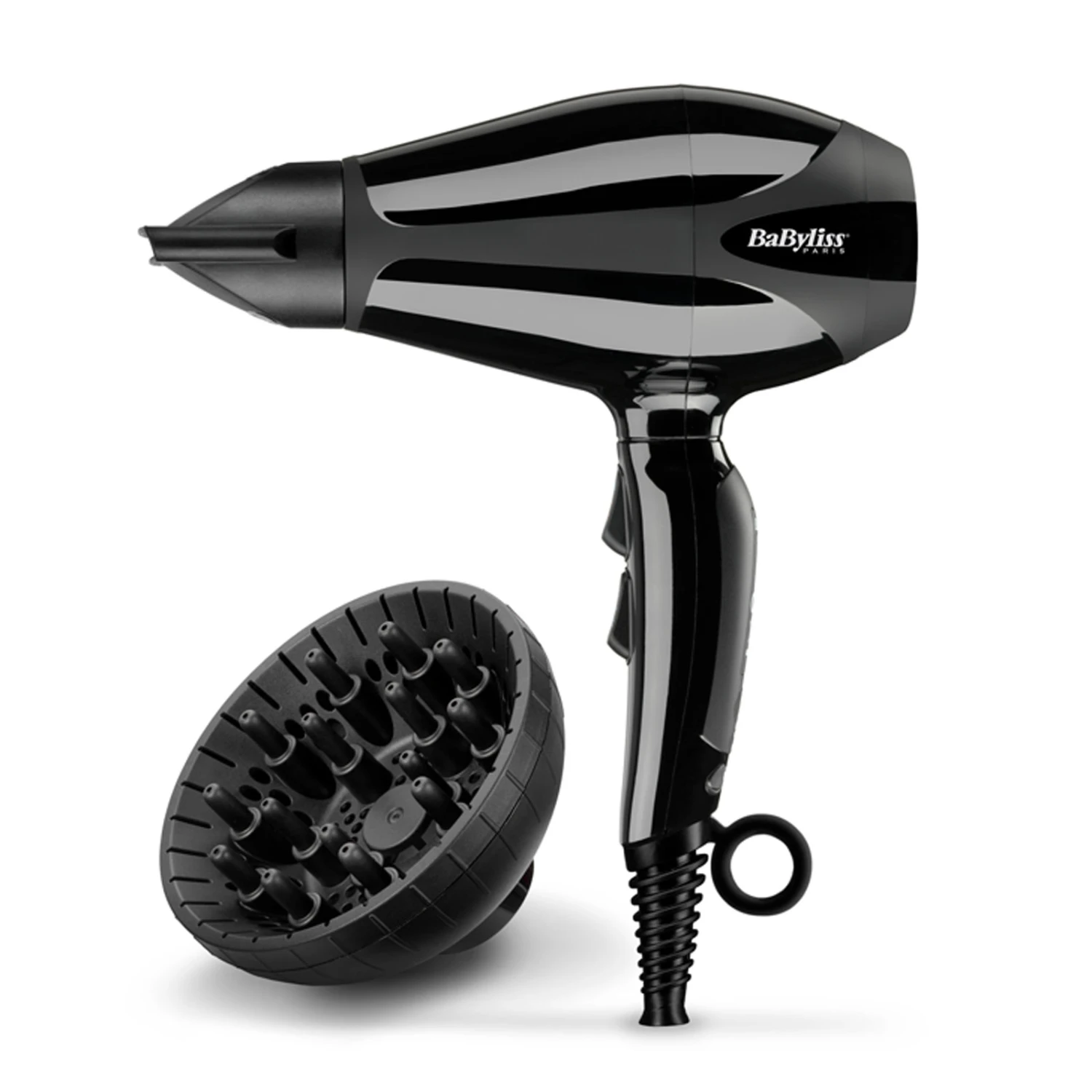 Babyliss 6715DE 2400W Compact Pro Haartrockner Schwarz 2 Babyliss 6715DE 2400W Compact Pro Haartrockner Schwarz – Bild 2