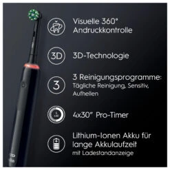 Oral B Oral-B Pro 3 3500 Schwarz Zahnbürste 16 Oral B Oral-B Pro 3 3500 Schwarz Zahnbürste -Pflege Fachgeschäft 48452812c0f9b70f7caad26d3bd704c8