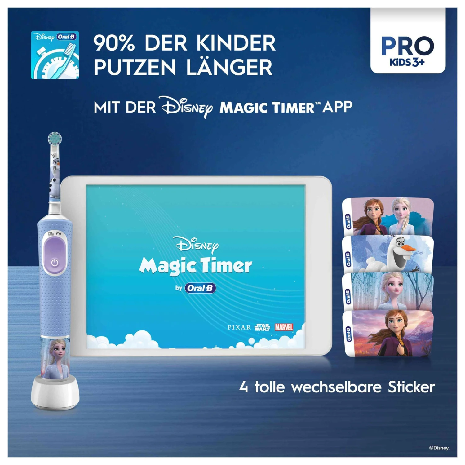 Braun Oral-B Zahnbürste Pro Kids Disney Frozen 6 Braun Oral-B Zahnbürste Pro Kids Disney Frozen – Bild 6