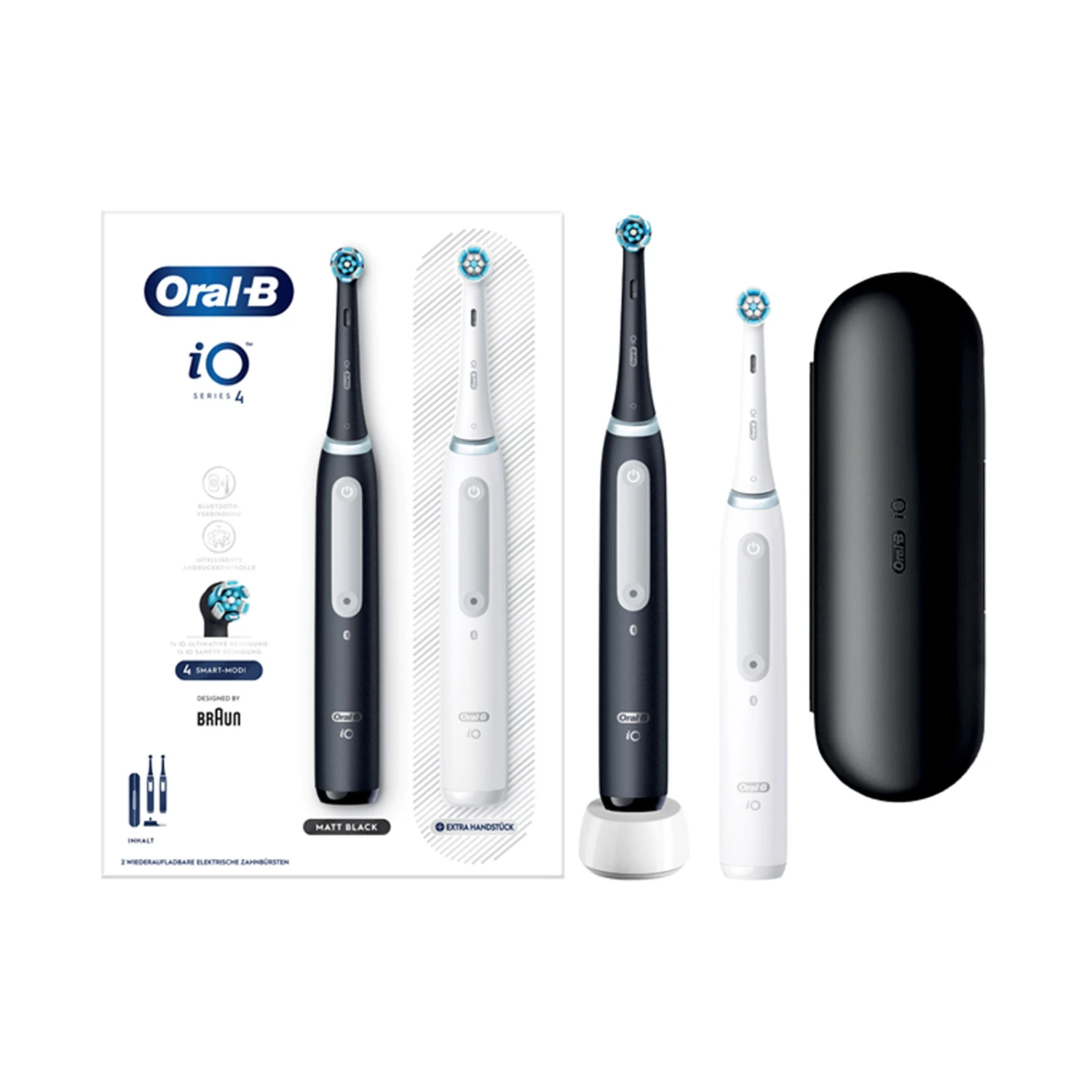 Braun Oral-B Zahnbürste IO Series 4 Duo Matt Black/Quite White 3 Braun Oral-B Zahnbürste IO Series 4 Duo Matt Black/Quite White – Bild 3