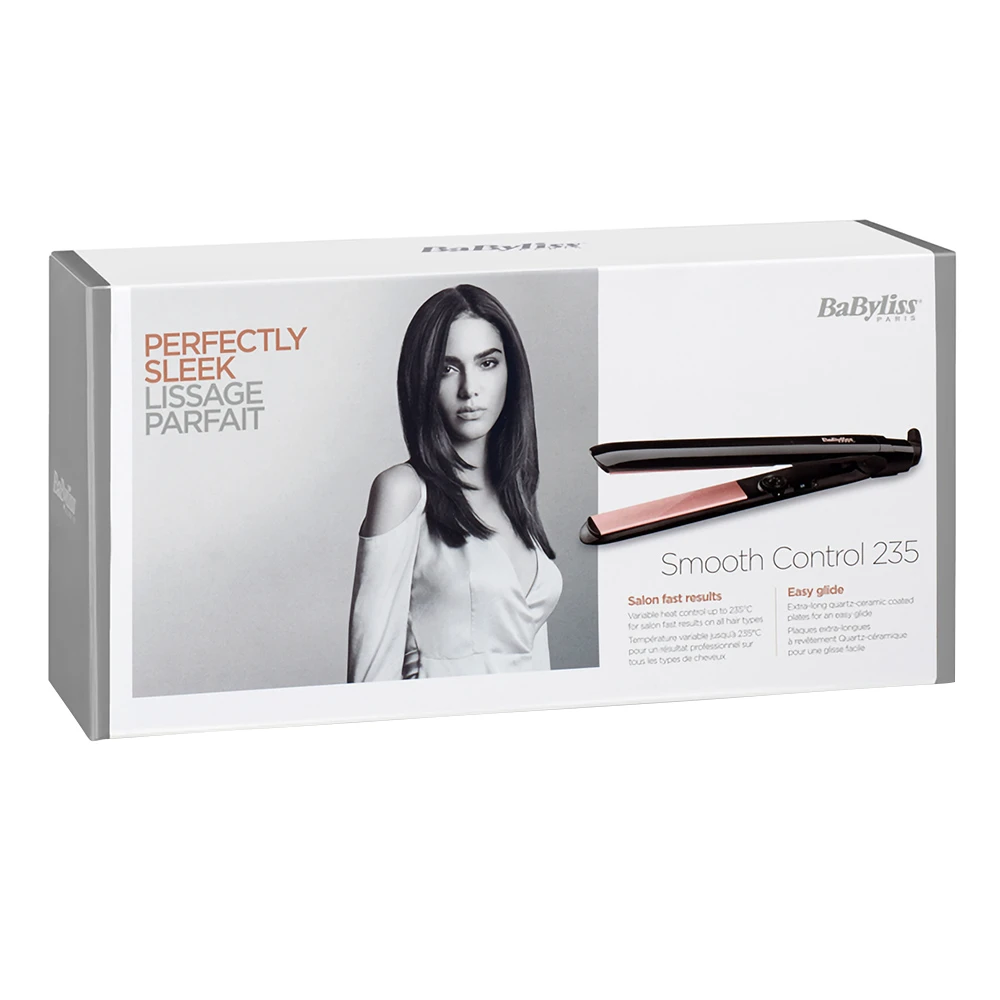 Babyliss ST298E Smooth Control 235 Glätteisen Schwarz/ Rose Gold 4 Babyliss ST298E Smooth Control 235 Glätteisen Schwarz/ Rose Gold – Bild 4