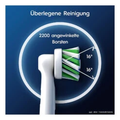 Oral B Oral-B Pro CrossAction Aufsteckbürsten Für Elektrische Zahnbürste, 6 Stück -Pflege Fachgeschäft 659fe017c7573f87d080ccbb5ecac5b9