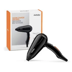 Babyliss 5344E Travel Dry 2000 Reise-Haartrockner Schwarz -Pflege Fachgeschäft 8148418d519af2351537754184fa7287