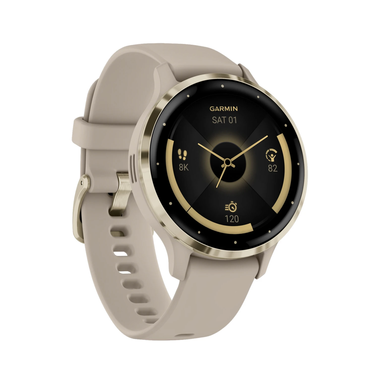 Garmin VENU 3S French Gray/Softgold Smartwatch (Herzfrequenzmessung) 3 Garmin VENU 3S French Gray/Softgold Smartwatch (Herzfrequenzmessung) – Bild 3