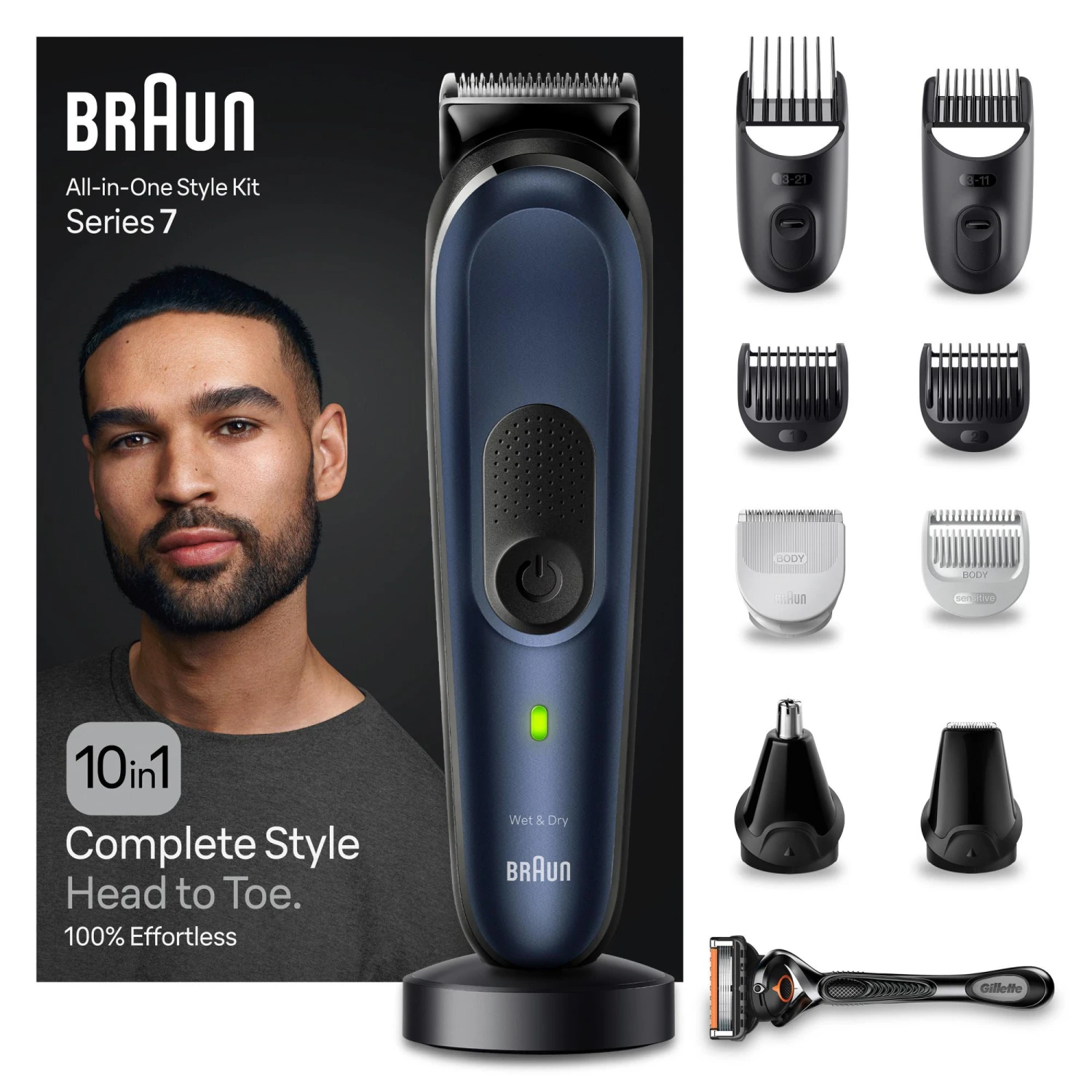 Braun Series 7 All-In-One Bartpflege Bodygroomer Set, 10-in-1 Barttrimmer, Trimmer/Haarschneider Herren 1 Braun Series 7 All-In-One Bartpflege Bodygroomer Set, 10-in-1 Barttrimmer, Trimmer/Haarschneider Herren