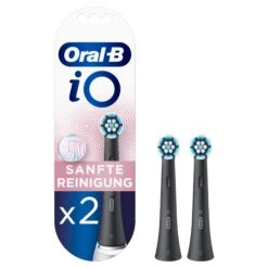 Oral B Oral-B IO Black Sanfte Reinigung, 2 Stück Aufsteckbürsten