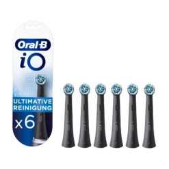 Braun Oral-B Aufsteckbürsten IO Black Ultimative Reinigung, 6 Stück