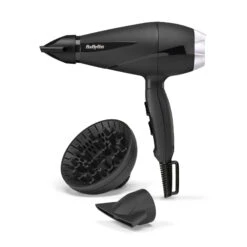 BABYLISS Haartrockner 6710DE Turbo Pro 2100 (2.100 Watt, AC-Motor, 2 Temperatur-/ 2 Geschwindigkeitsstufen, Feststellbare Kaltlufttaste, Ionen-Technologie, 2 Zentrierdüsen, Diffusor, 2,8 M Kabel, Made In Italy)