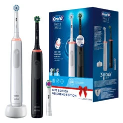 Braun Oral-B Zahnbürste Pro 3 3900 Weiß/schwarz