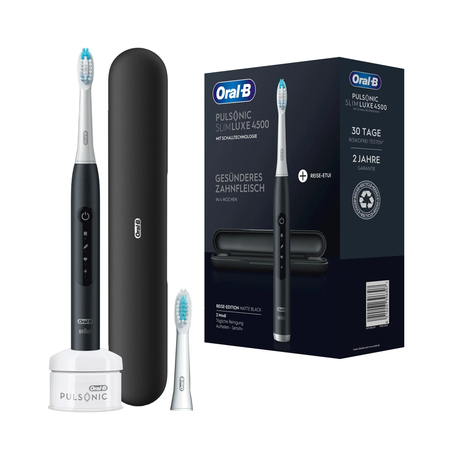 Oral B Oral-B Pulsonic Slim Luxe 4500 Schwarz Zahnbürste 11 Oral B Oral-B Pulsonic Slim Luxe 4500 Schwarz Zahnbürste – Bild 11